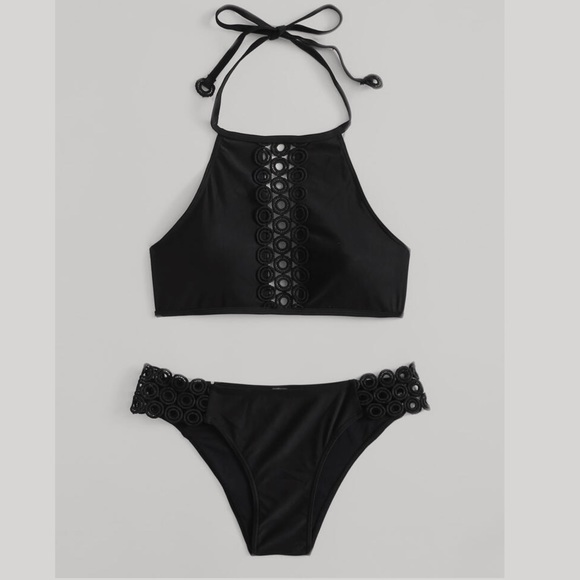 Other - Black halter bikini
